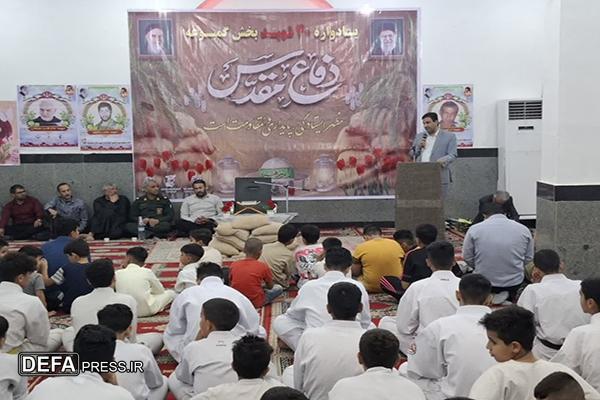 برگزاری یادواره ۴۰ شهید بخش گمبوعه با حضور سرپرست بنیاد شهید خوزستان