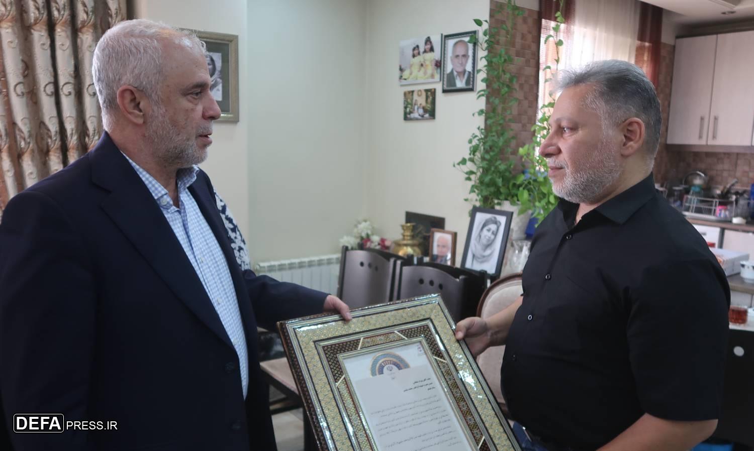دیدار سعید اوحدی با خانواده معظم شهیدان «محمد سلیمی و ملکی سرولاتی»