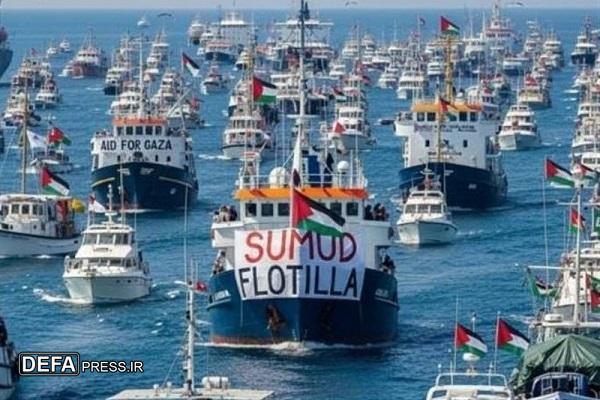 تشدید اقدامات خطرناک رژیم صهیونیستی علیه ناوگان «صمود»