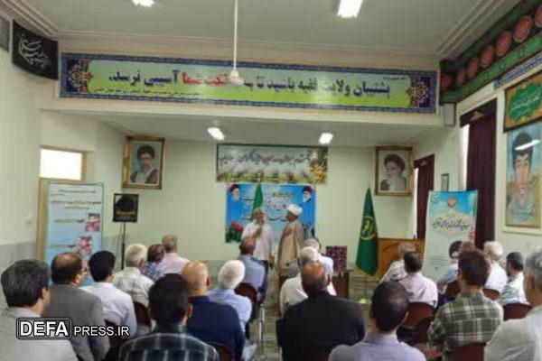 تجلیل از رزمندگان معاونت سازمان و مدیریت جهاد کشاورزی شهرستان طبس در مراسم گرامیداشت چهل و پنجمین سالگرد هفته دفاع مقدس