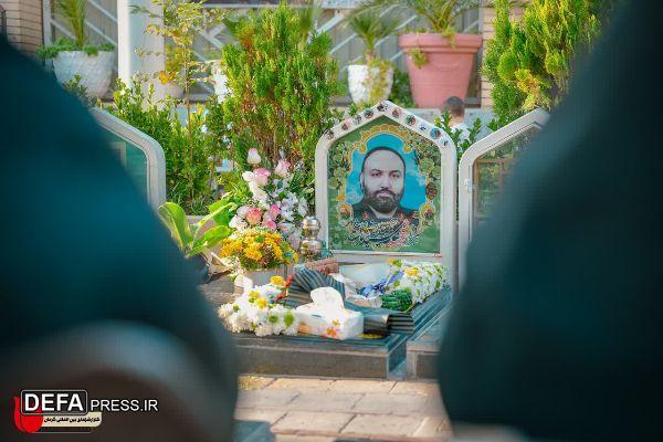 گلزار شهدای کرمان میزبان بزرگداشت شهید «سید حمیدرضا هاشمی» شد+تصاویر