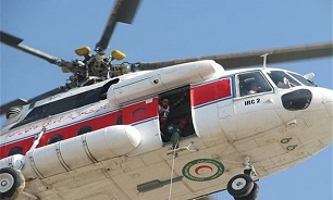 جان باختن یک نفر از کادر پروازی در حادثه بالگرد امدادی هلال‌احمر