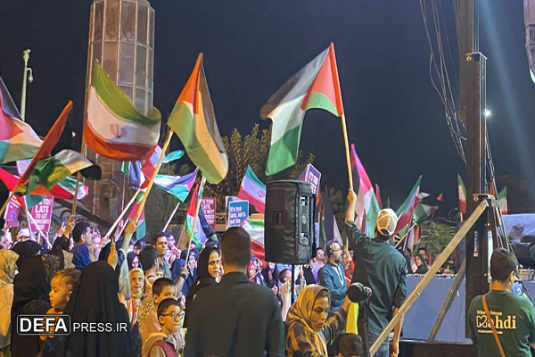 پرچم فلسطین بر فراز تهران نصب شد