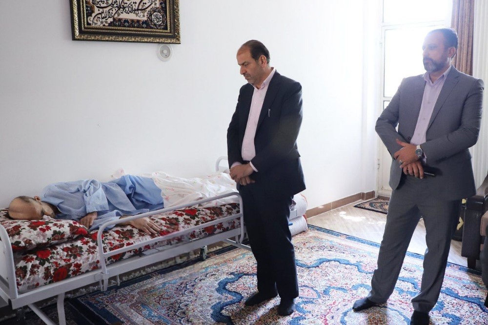 تصاویر/ دیدار با جانباز سرافراز «اسدالله فرجی» در شهرستان شازند