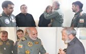 دیدار فرمانده هوانیروز ارتش با خانواده‌های شهیدان «جمشیدی» و «آموسی»