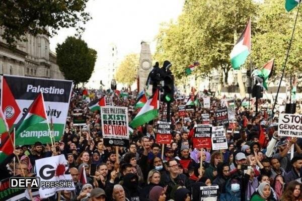 بازداشت ۵۰۰ معترض حامی فلسطین در انگلیس