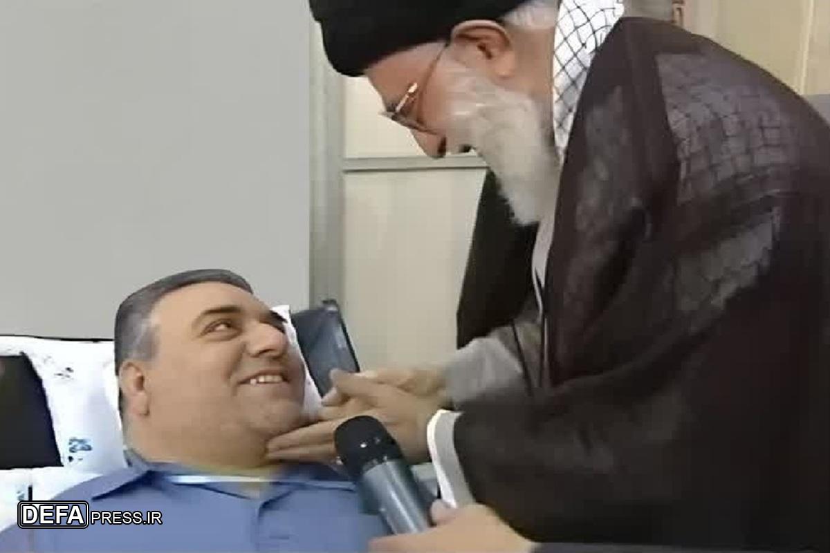 تشییع پیکر پاک جانباز شهید فتح الله بناری در گلزار شهدای باغملک