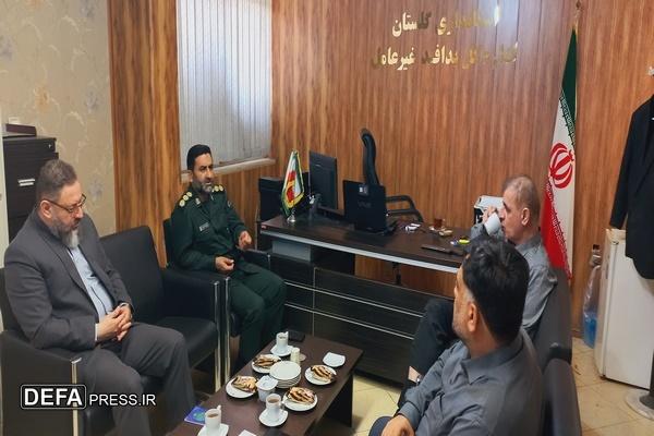 دیدار سرهنگ کاظمی با مدیر کل پدافند غیر عامل استان