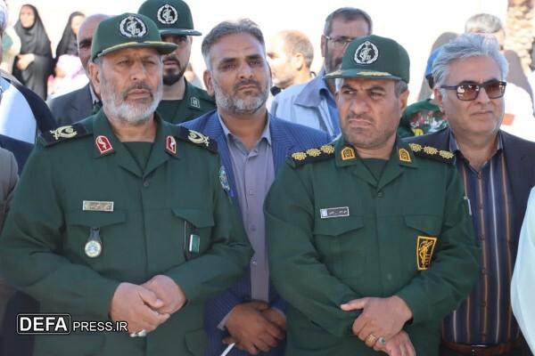 افتتاح یادمان شهید گمنام شهر شامکان+ تصاویر