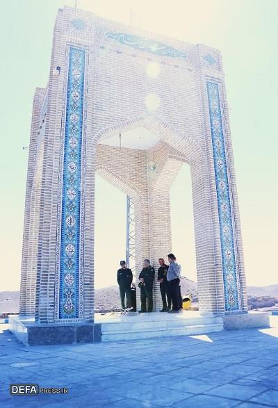 افتتاح یادمان شهید گمنام شهر شامکان+ تصاویر