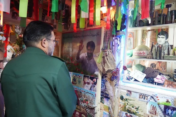 فیلم/ بازدید فرمانده سپاه انصارالحسین(ع) از بیت الشهدای شهرستان بهار