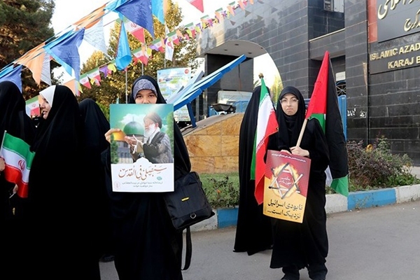 دانشجویان البرز صدای مظلومیت غزه شدند