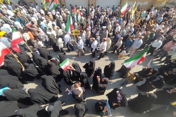 تصاویر/خروش یزدی‌ها در حمایت از مردم مظلوم غزه و فلسطین