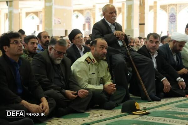 مراسم وداع با پیکر شهید «غلامرضا جمشیدی» در خرم‌آباد+ عکس