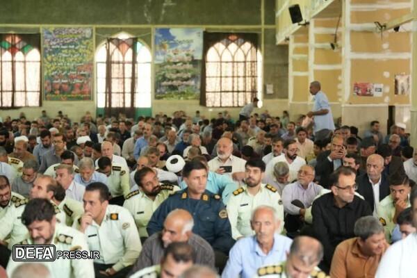 مراسم وداع با پیکر شهید «غلامرضا جمشیدی» در خرم‌آباد+ عکس