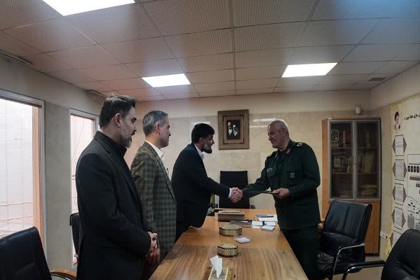 دیدار مدیر درمان تأمین اجتماعی همدان با سردار ظفری + تصاویر