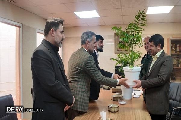 دیدار مدیر درمان تأمین اجتماعی همدان با سردار ظفری + تصاویر