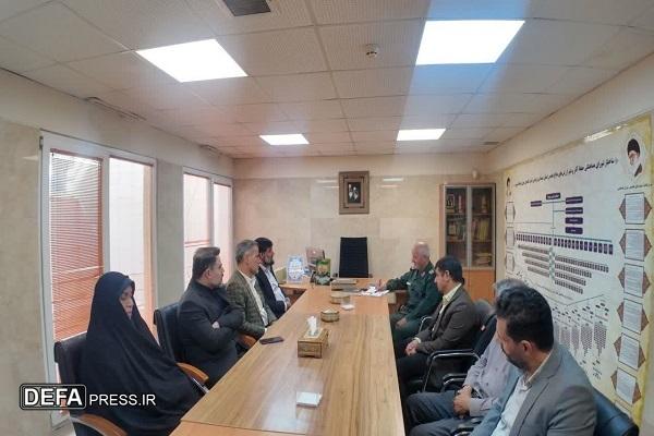 دیدار مدیر درمان تأمین اجتماعی همدان با سردار ظفری + تصاویر