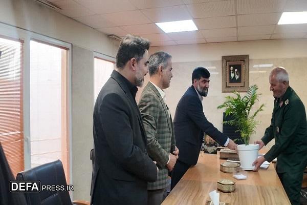 دیدار مدیر درمان تأمین اجتماعی همدان با سردار ظفری + تصاویر