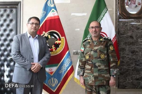 دیدار سرپرست اداره‌کل ورزش و جوانان کرمان با فرمانده آماد و پشتیبانی نزاجا +تصاویر