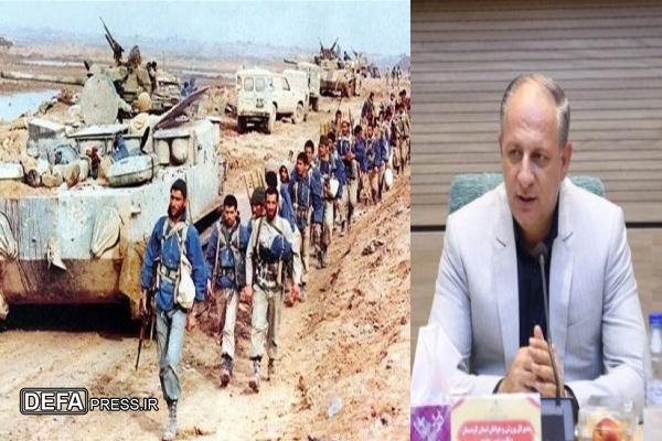 دفاع مقدس برگ زرینی از عزت و افتخار جوانان و رزمندگان ایران اسلامی است