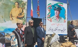 برگزاری آئین رونمایی از سردیس سرتیپ دوم «اسکندر بیرانوند» + تصاویر