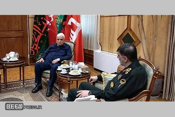 دیدار فرمانده حشد‌الشعبی عراق با سردار رادان