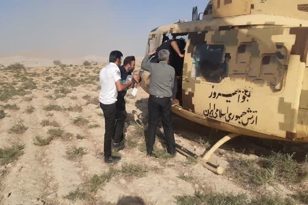 نجات یک کودک در مناطق صعب العبور با پرواز عملیاتی هوانیروز مسجدسلیمان