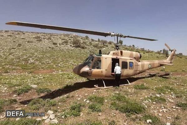 نجات یک کودک در مناطق صعب العبور با پرواز عملیاتی هوانیروز مسجدسلیمان