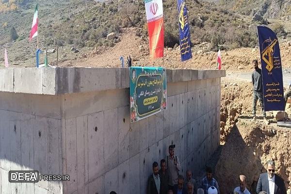 بهره برداری از طرح احداث مخزن آب شرب روستای «انگاس»+ تصاویر