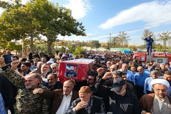 پیکر شهید «محمد سهرابی» در نهاوند تشییع شد