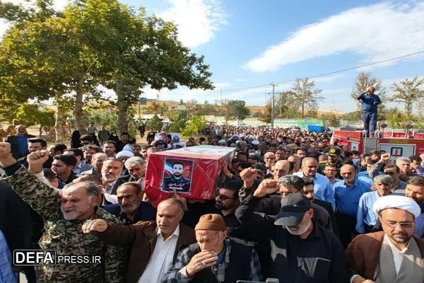 پیکر شهید «محمد سهرابی» در نهاوند تشییع شد