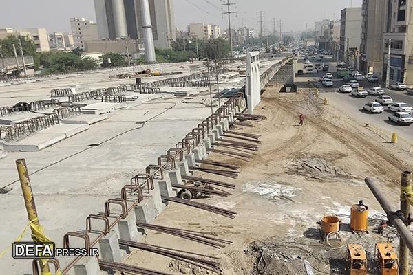 بهره برداری از پل شهدای غزه در اهواز تا پایان مهر ماه
