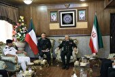 دیدار فرمانده مرزبانی با معاون گاردساحلی کویت