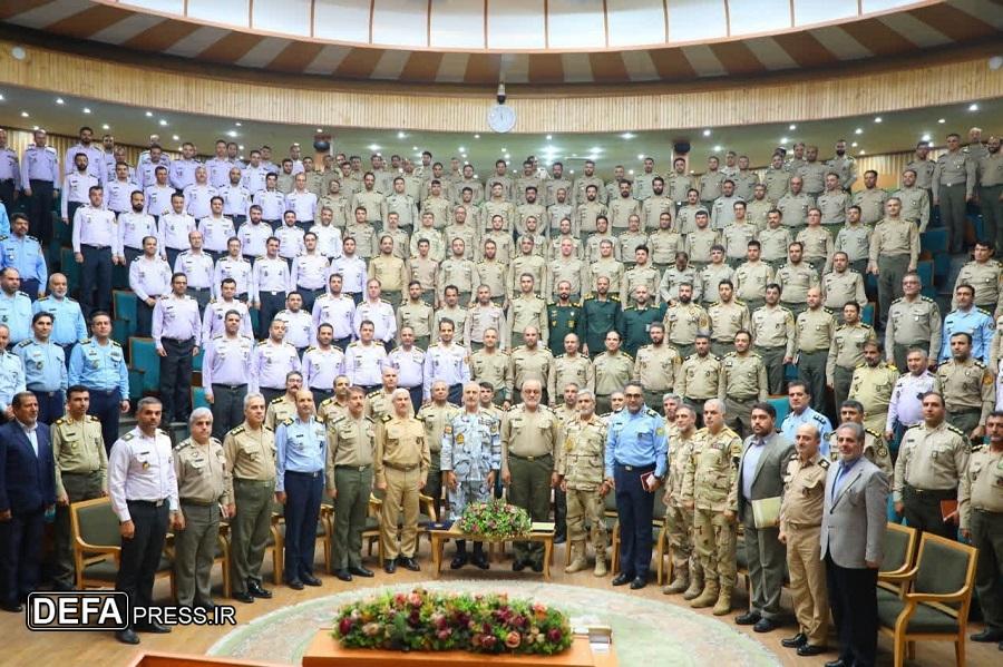 برگزاری مراسم گرامیداشت هفته فراجا در دافوس ارتش با حضور فرمانده مرزبانی کشور