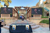 آیین وداع با پیکر «محمد کاسبی» برگزار شد