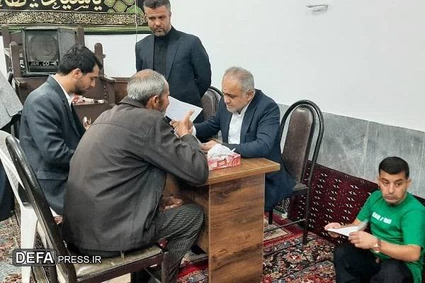 دیدار مردمی دادستان مرکز مازندران با اهالی روستای شرفدار کلا سفلی؛ رسیدگی به بیش از ۸۰ درخواست حقوقی
