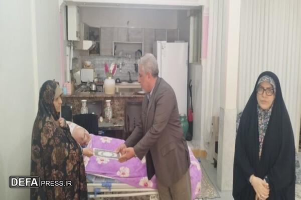 دیدار و تجلیل از پیشکسوت دفاع مقدس فراجا «قربانعلی کشاورز راد» در قزوین