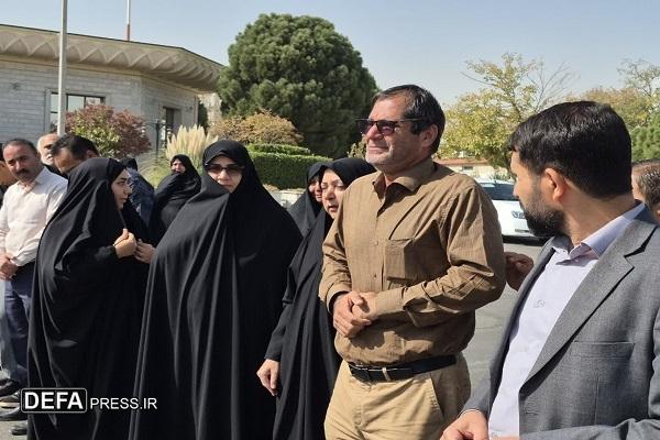 استقبال از پیکر مطهر شهید مرزبانی «سجاد صیامی» در فرودگاه شهید هاشمی‌نژاد+ تصاویر