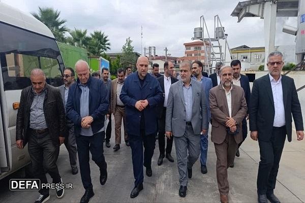 بازدید رئیس‌کل دادگستری مازندران از واحد‌های تولیدی و صنعتی آمل
