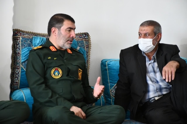 دیدار و تجلیل فرمانده سپاه فتح از پیشکسوت دفاع مقدس+ تصاویر