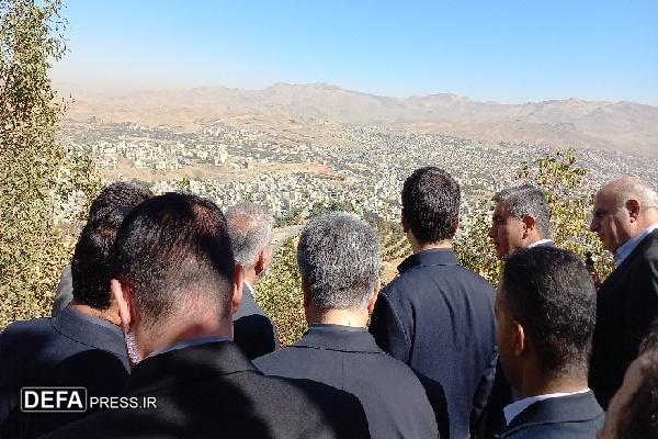 وزیر میراث‌فرهنگی و گردشگری از پارک جنگلی آبیدر سنندج بازدید کرد