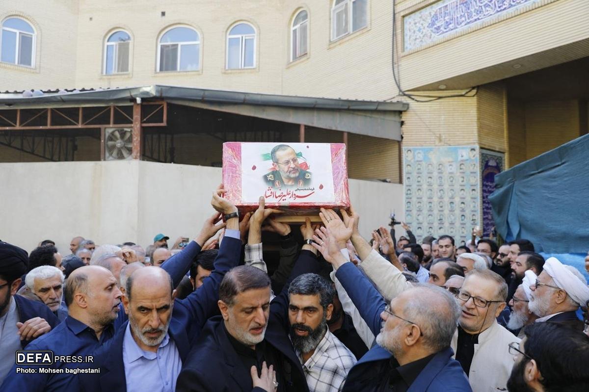پیکر سردار افشار تشییع شد