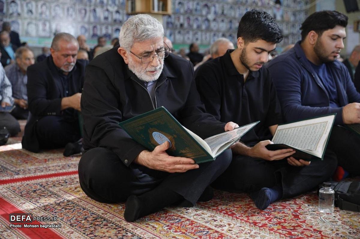 حضور سردار قاآنی در مراسم تشییع پیکر سردار افشار