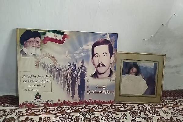 تنها مادر شهید روستای لاکوژده در ماه شهادت فرزندش به او پیوست
