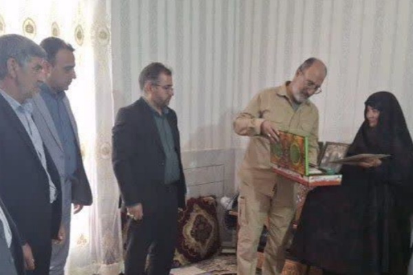 دیدار با همسر گرانقدر جهادگر شهید سید علی اکبر احمدی اشتیوانی + تصاوير