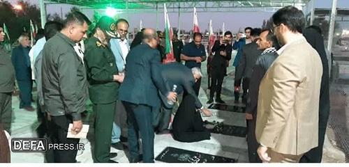 آیین گرامیداشت شهید لکزایی در نیمروز برگزار شد