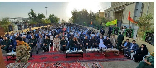 آیین گرامیداشت شهید لکزایی در نیمروز برگزار شد