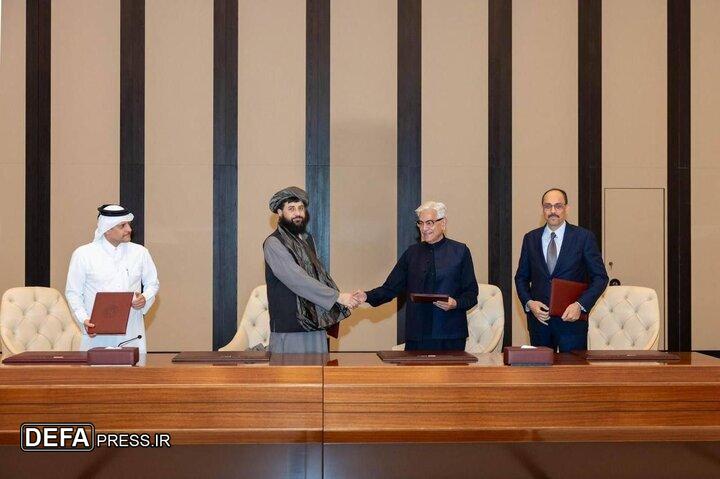 توافق پاکستان و افغانستان در دوحه برای آتش‌بس فوری