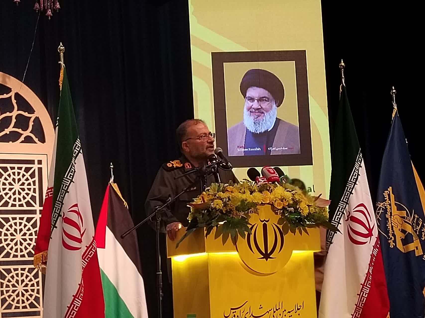 سردار سلیمانی: شهیده «کرباسی» نماد ایستادگی و مقاومت در برابر جنایت صهیونیسم است